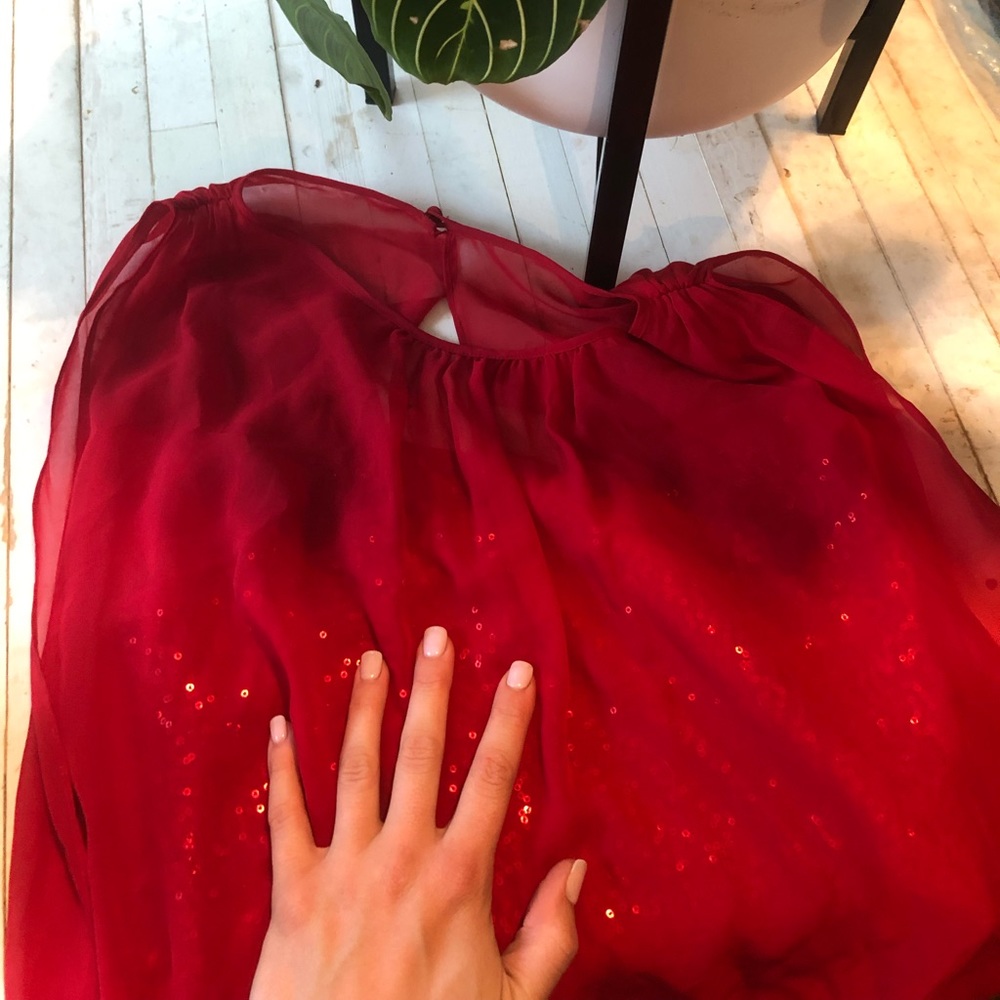 Signature red sequin dress